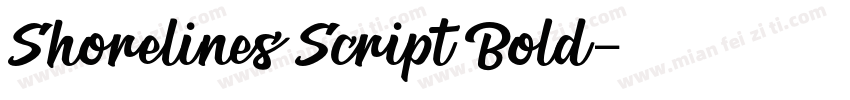 Shorelines Script Bold字体转换